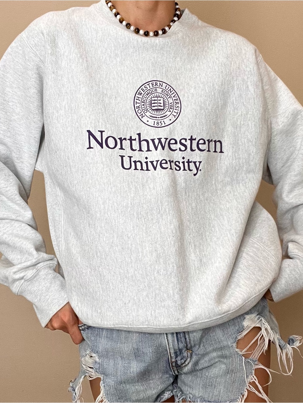 Northwestern University sweater shirt